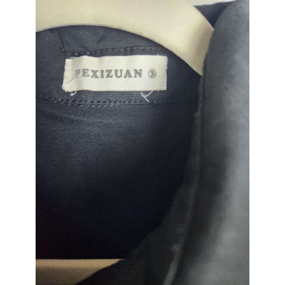 Snap front womens dress measures M cross, goth emo grunge nun missing straps - Picture 11 of 11